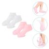 FRCOLOR 2 Pairs Exfoliating Moisturizing Socks Calcetines para Mujer Socks for Booties Girl Socks Foot Protection Covers Sebs Foot Care Socks Elastic Boat Socks Foot Caring Masks Spa Socks view 2