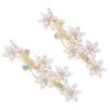 Beavorty 2pcs Practical Bridal Hairpins Rhinestone Flower Hair Clips for Parties Wedding Photography for Girlfriend view 1