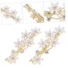 Beavorty 2pcs Practical Bridal Hairpins Rhinestone Flower Hair Clips for Parties Wedding Photography for Girlfriend view 4