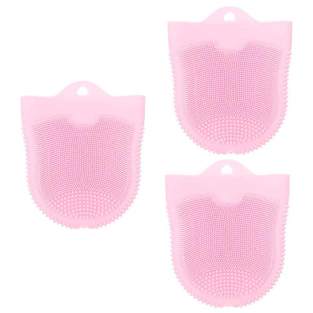 Beaupretty 3pcs Facial Cleansing Brush Silicone Face Scrubber for Gentle Exfoliation and Deep Cleansing Ergonomic Design Lightweight Portable for All Skin Types Beauty Tool for Travel