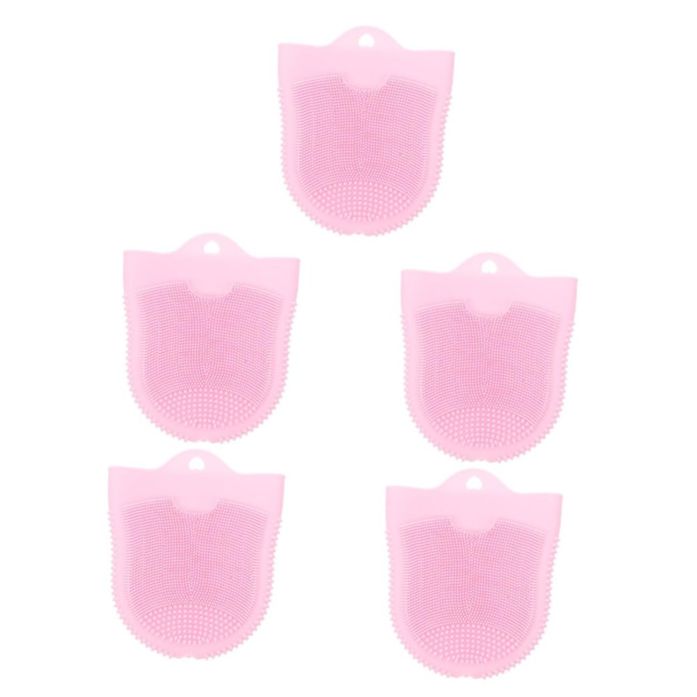 Beaupretty 5pcs Supple Face Cleaning Brush Silicone Facial Brush for Deep Cleaning Skincare Tools for Travel