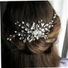 Beaupretty 2pcs Wedding Crystal Hair Comb Handmade Bridal Headpiece for Elegant Hair Styles for Weddings Engagements and Special Occasions view 2