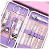 Beavorty 12pcs Stainless Steel Manicure Set for Men and Women Nail Trimmer Cuticle Clippers Scissors and Tweezers Portable Storage Case for Home and view 2