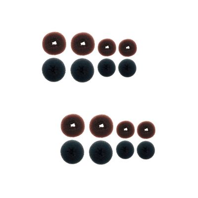 Beavorty 16pcs Donut Hair Bun Maker Kit for Women Includes Easy Hair Styling Tool for Casual Work Wedding Party Looks