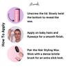 Mermade Hair Styling Wax Stick - Hair Wax Stick, Fly Away Stick for Hair, Slick Back Stick for Flyaways, Smoothing for Frizz, Long Lasting Hold - Pink (Pack of 1) view 4