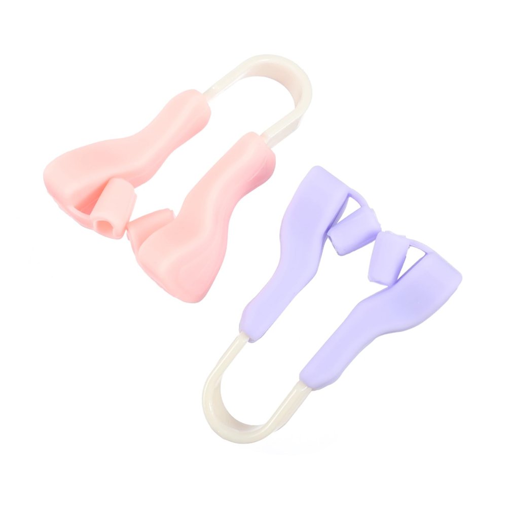 Beavorty 2pcs Nose Clip Silicone Nose up Device for Straightening Lifting Pain Beauty Tool for Reading Tv and Sleeping Soft Elegant