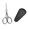 Healifty 2sets Portable Beard Scissors and Beauty Scissors for Precise Grooming Includes Pu Cover and Round Design for Home Salon and Barber Use view 3