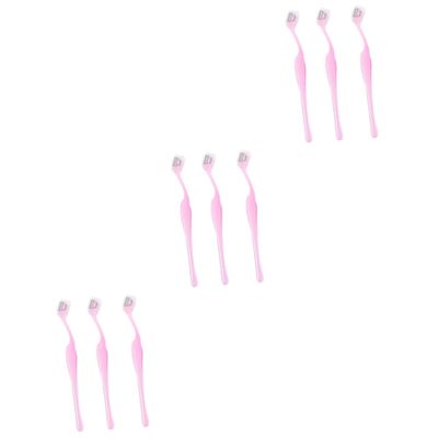 LALAFINA 3sets Elegant Eyebrow Razor Brow Shaver Facial Eyebrow Razor Trimmer 3pcs*3 Random Color