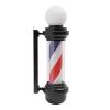 27 Inch Outdoor LED Barber Pole Light - Black White/Red White Blue Rotating Stripes LED Sign Light for Hair Salon Barber Shop,Outside Hair Salon Barber Shop Open Sign,Wall Mount (Red White Blue) view 1