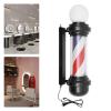 27 Inch Outdoor LED Barber Pole Light - Black White/Red White Blue Rotating Stripes LED Sign Light for Hair Salon Barber Shop,Outside Hair Salon Barber Shop Open Sign,Wall Mount (Red White Blue) view 4