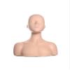 1-2 Big Half Body Soft Silicone Cosmetology Esthetics Manikin Head with Shoulders Multi Function Massage Practice Head Model Wig Hat Display Facial view 1