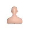 1-2 Big Half Body Soft Silicone Cosmetology Esthetics Manikin Head with Shoulders Multi Function Massage Practice Head Model Wig Hat Display Facial view 2