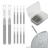 40pcs Shower Head Nozzle Cleaning Brushes, Tiny Brushes Multifunctional Mini Cleaning Tools for Small Hole Shower Head (Gray) view 1
