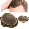 Full Lace Hair System Toupee for Men Real Human Hair Pieces Swiss Lace Hair Replacement System Mens Toupee Hairpiece Natural Hairline 17# DARK ASH BLONDE 7x9 90% light density view 1