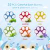 Bath Bombs for Kids with Surprise Inside, 32 Pack Paw Bath Bombs with Toy, Ocean Animals and Space Planet Toys SPA Fizzy Handmade Natural Bath Bomb Gift Set at Christmas, Birthday view 2