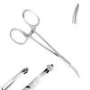 AccGin Hemostats Piercing Clamps Ear Nose Septum Piercing Piercing Tool for All Piercings 316L Stainless Steel Ear Lip Nose Belly Navel Tongue Body Piercing Kit view 3