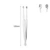 AccGin Piercing Barbell Clamps for Ear, Nose, Septum & More - 316L Stainless Steel Slotted Locking Piercing Tool Kit view 2