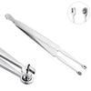 AccGin Piercing Barbell Clamps for Ear, Nose, Septum & More - 316L Stainless Steel Slotted Locking Piercing Tool Kit view 3