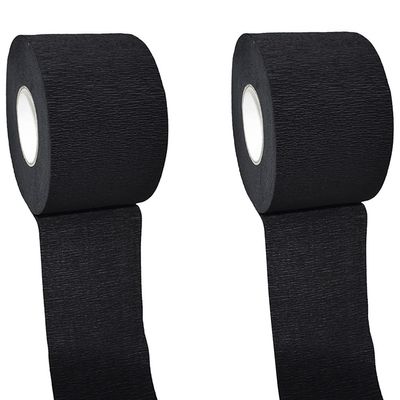 BFLCTTBD 2 Rolls Disposable Neck Paper Strip Barber Salon Hairdressing Black Barber Neck Band Strip Neck Tape Barber Hair Cutting Neck Paper for Barber