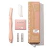 Brandluxe Dermaplaning Tool for Face, Eyebrow Shaping, Hair Removal and Exfoliation. Eco-friendly design. Includes 3 Swedish stainless steel blades in RoseGold (Starter Kit) view 1