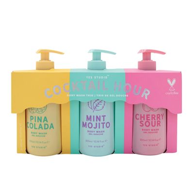 Cocktail Hour Body Wash Gift Set of 3 x 300ml/1.7floz
