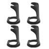 4Pcs Black Shaving Brush Stand Holder Set for Men's Grooming Non-Slip Base for Organized Storage and Easy Access view 1
