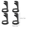 4Pcs Black Shaving Brush Stand Holder Set for Men's Grooming Non-Slip Base for Organized Storage and Easy Access view 2