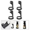4Pcs Black Shaving Brush Stand Holder Set for Men's Grooming Non-Slip Base for Organized Storage and Easy Access view 3