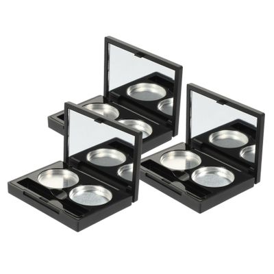 CIMAXIC 3sets Refillable Eyeshadow Cases for Makeup Design for Easy Organization for Travel and Diy Cosmetics Cases Round Aluminum Pans