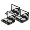 CIMAXIC 3sets Refillable Eyeshadow Cases for Makeup Design for Easy Organization for Travel and Diy Cosmetics Cases Round Aluminum Pans view 1