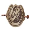 Horseshoe Bun Cover Hair Slider with Chopstick view 1