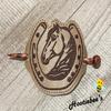 Horseshoe Bun Cover Hair Slider with Chopstick view 2