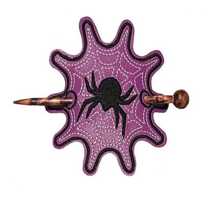 Spiderweb Bun Cover Hair Slider with Chopstick