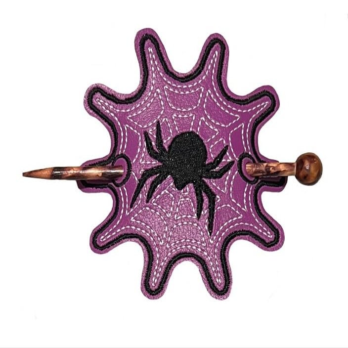Spiderweb Bun Cover Hair Slider with Chopstick