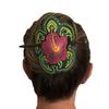 Spiderweb Bun Cover Hair Slider with Chopstick view 3