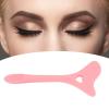 Airshi Eyeliner Stencil Auxiliary Tool Multiangle Soft Portable Silicone Eyeliner Wings Auxiliary Tool for Vacation Beginner (Pink) view 2