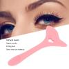 Airshi Eyeliner Stencil Auxiliary Tool Multiangle Soft Portable Silicone Eyeliner Wings Auxiliary Tool for Vacation Beginner (Pink) view 3