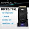 JV PRO Shadow Premium Electric Shaver with Precision Cutting Technology - Cordless Gold Titanium Foil Shaver for Smooth, Close Shaves  Rechargeable 11,000 RPM High Torque Motor view 3