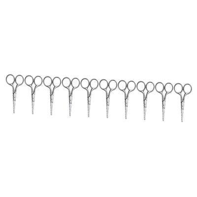 Beaupretty 10pcs Manual Eyebrow Scissors Nose Hair Trimmer Round Head Grooming Scissors