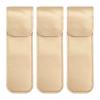 3pcs Protective Case Eyelash for False Lashes Lash Kit Leather Kit Pu Leather Covers Eyelash Grafting Tweezer Cover Pu Sleeve Golden view 1