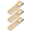 3pcs Protective Case Eyelash for False Lashes Lash Kit Leather Kit Pu Leather Covers Eyelash Grafting Tweezer Cover Pu Sleeve Golden view 3
