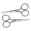Beavorty 4pcs Nose Hair Scissors Eyebrow Trimmer Stainless Steel Facial Hair Removal Tool Compact and Precise Scissors view 4