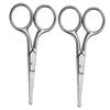 Beaupretty 2pcs Professional Hair Scissors Eyebrow Trimming Scissors for Women Nose Hair Facial Removal view 1