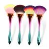 Beavorty 2pcs Goth Makeup Brushes Makeup Brush Blending Fan Electroplate Powder for Facials Home Use view 4