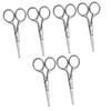 Beavorty 6pcs Stainless Steel Nose Hair Removal Scissors Eyebrow Shaper Facial Hair Remover view 1