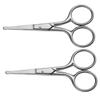 Beavorty 6pcs Stainless Steel Nose Hair Removal Scissors Eyebrow Shaper Facial Hair Remover view 4