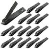 AVERZELLA 60-Pack Slanted Edge Nail Clippers Bulk, Angled Toe Nail Clippers Pack Cuticle Nail Cutters Clippers Fingernail Clippers Slanted for Women Men Seniors Homeless Care (Black) view 1