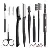 BOYI Eyebrow Grooming Kit for Women and Men, 9 in 1 Eyebrow Kit Including: Eyebrow Razor, Facial Razors, Eyebrow Comb, Eyebrow Scissors, Tweezers, Eyebrow Pencil, Eyebrow Brush, Lash Brush view 1