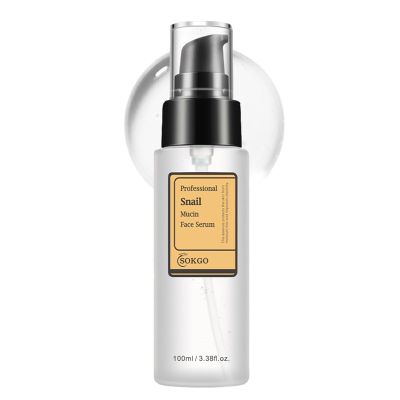 Snail Mucin Serum, Snail Secretion Filtrate, Snail Mucin Power Repairing Essence, Hydrating Serum with Snail Secretion Filtrate Sodium Hyaluronate for All Skin