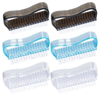 Beavorty 6pcs Nail Brush for Fingernail Cleaning Colors Material Versatile for Nail Art and Gardening Gentle Bristles for Safe Use